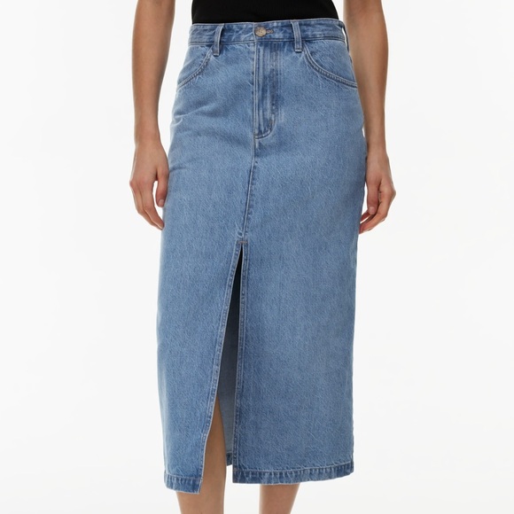 NWT - Babaton Prosper Jean Skirt - Picture 2 of 8